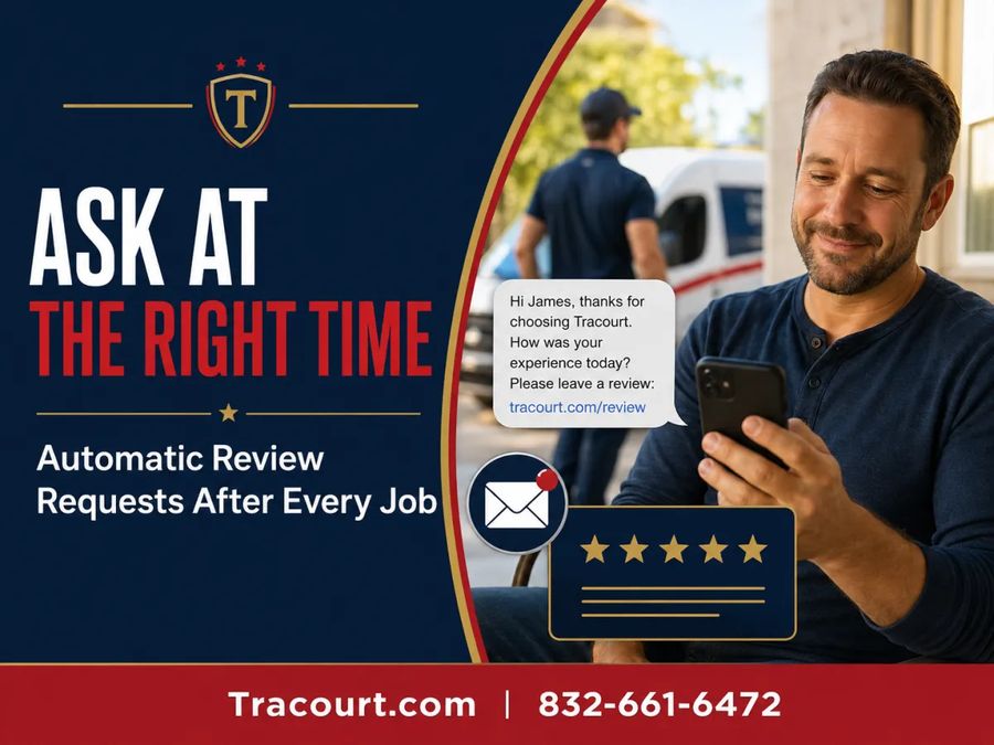 Automatic review requests sent after every job