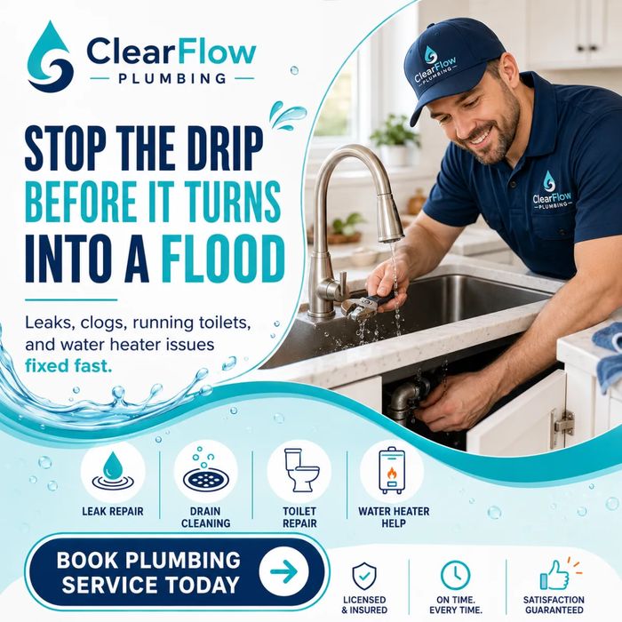 Sample social media post for a plumbing company